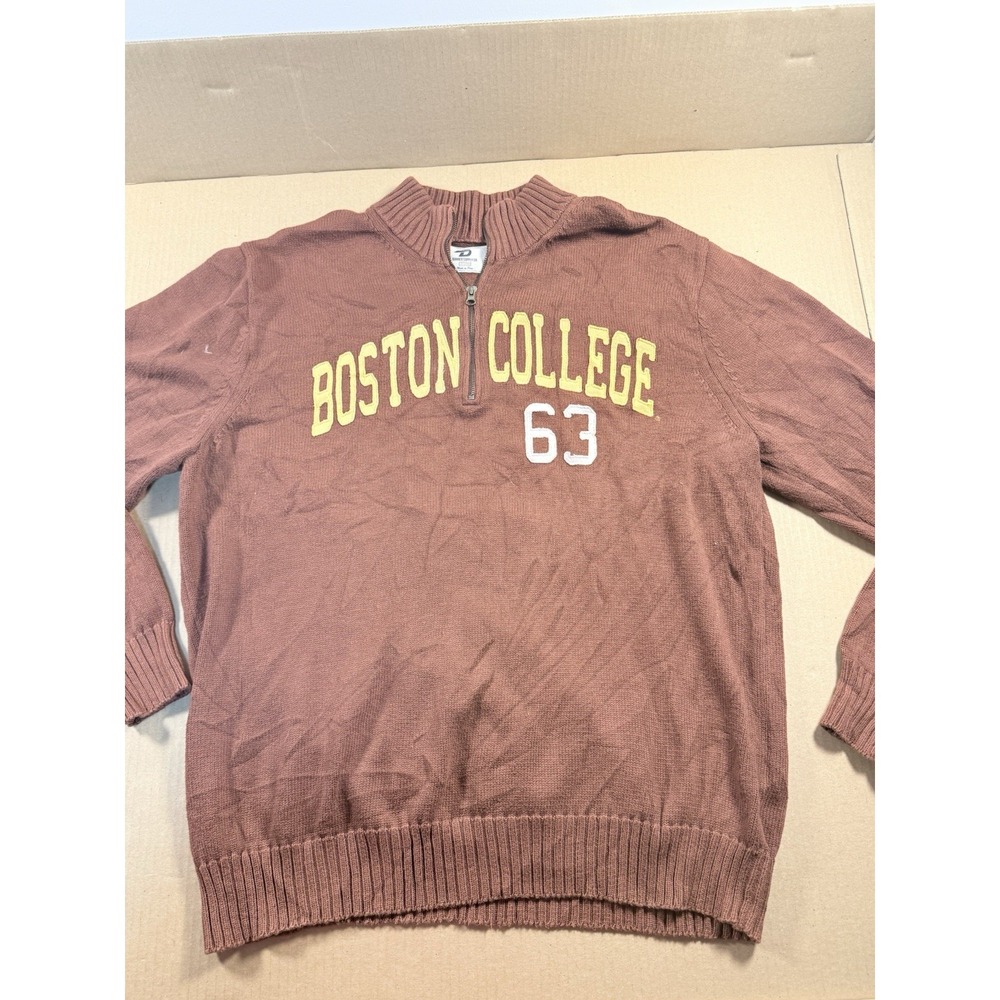 Boston College 1/4 Zip Sweater Size 2XL, Vintage Look